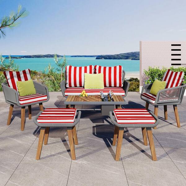 YLLN 24 x 18 in. Outdoor Loveseat Cushion Set-Waterproof, Fade