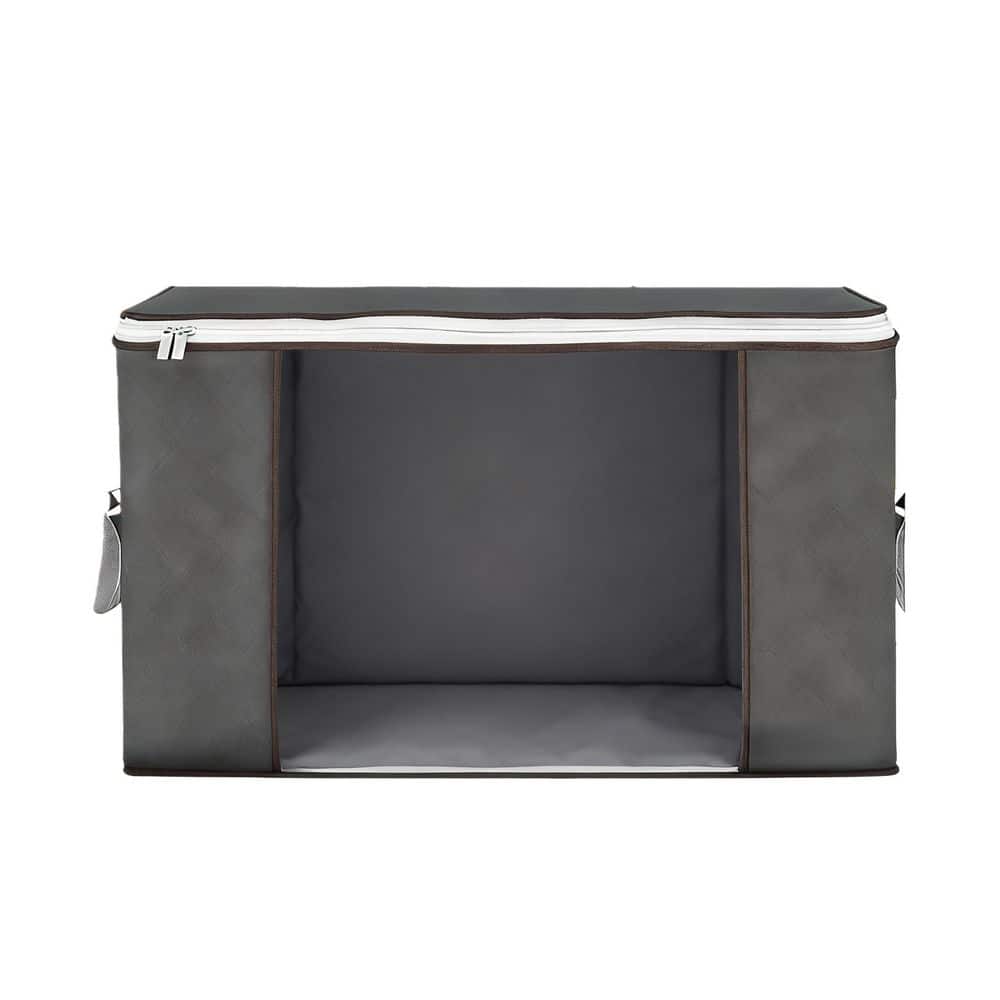 Gray 90 L Foldable Storage Bags with Liner Reinforced Handle for Clothing Blankets Comforters and Home (6-Pack) price history on PriceWatchPro