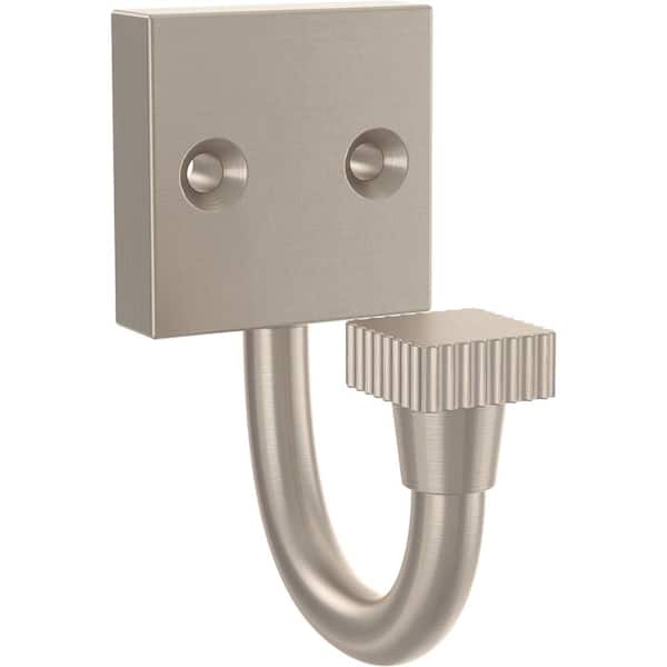Liberty Simple Square 2.88 in. Satin Nickel Single Prong Hook