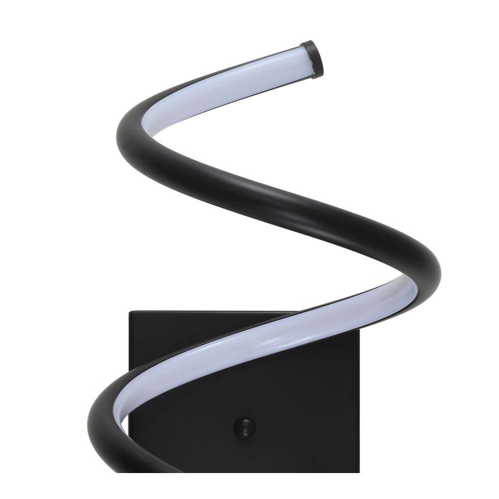 Scribble 20.5" Black Modern LED Vanity Wall Sconce