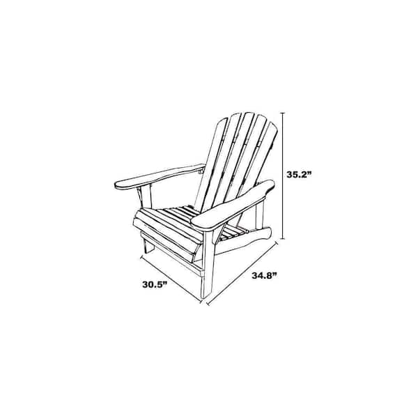 Leigh Country Natural Finish Wood Adirondack Chair TX 39006 - The