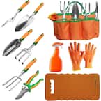 Garden Tool Set, 10 Pieces Stainless Steel Heavy Duty Garden Tool Set