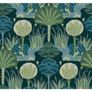 A-Street Prints Anemone Green Floral Paper Matte Non-Pasted Wallpaper Roll  4080-44104 - The Home Depot