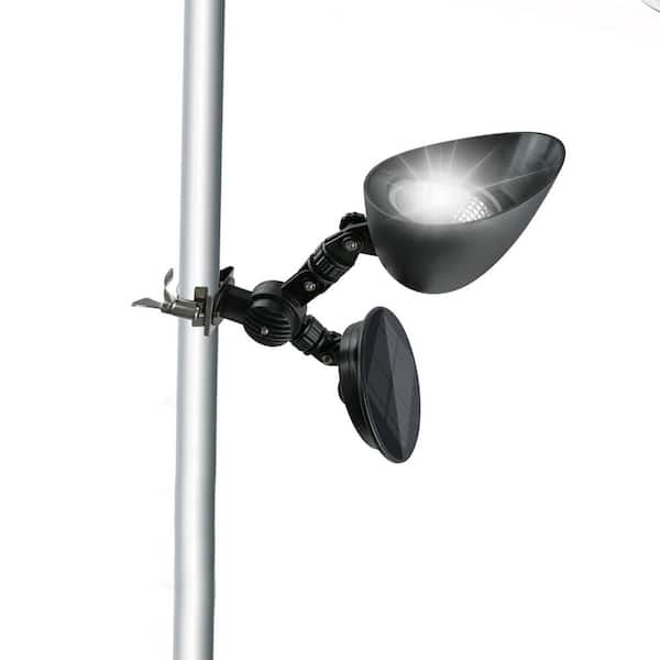 Solar Adjustable Flagpole Light for 15-25 ft. Poles 1-Pack