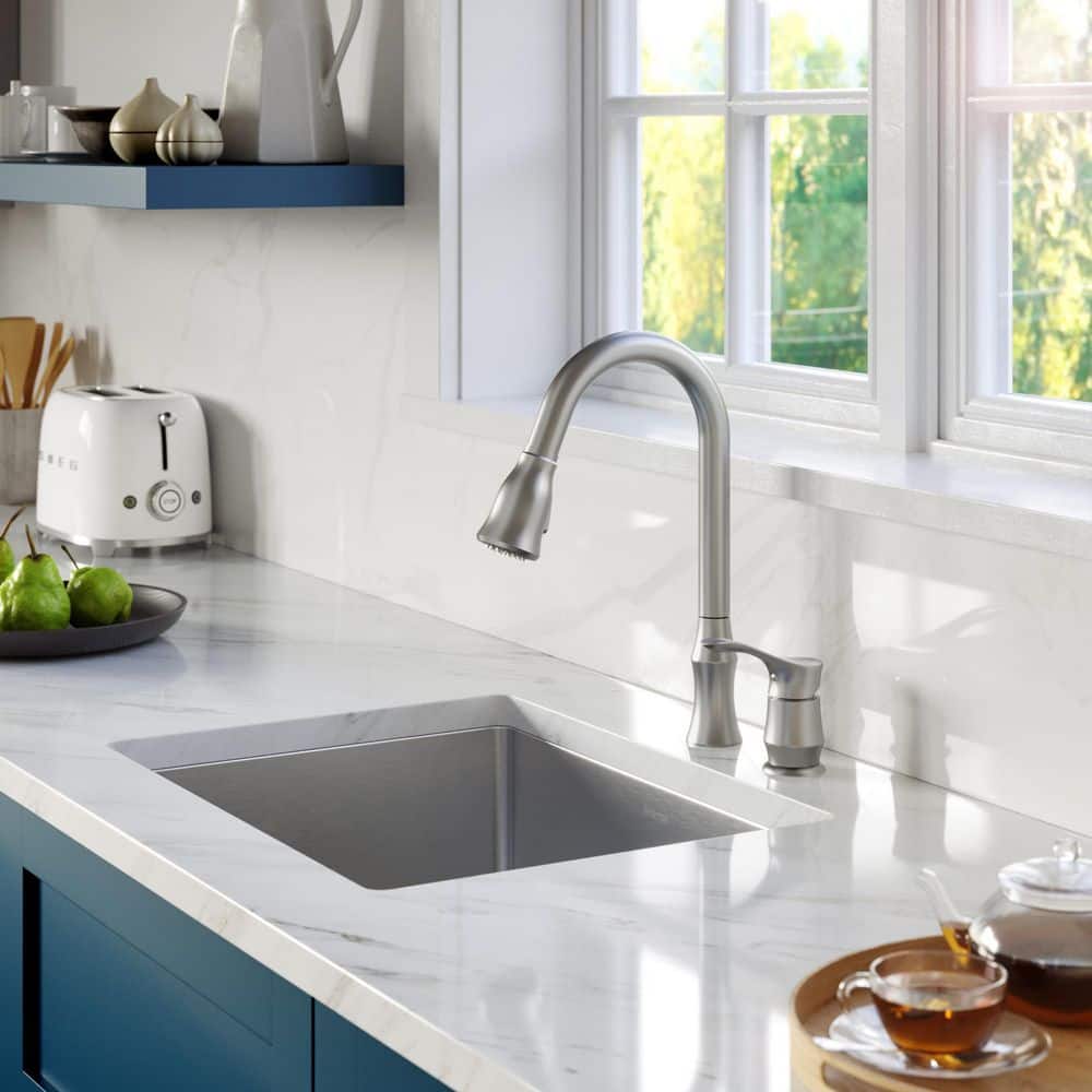 Elite 23" Stainless Steel Single Bowl Undermount Kitchen Sink