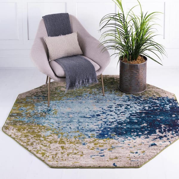 Estrella Vella Blue 6' 0 x 6' 1 Area Rug