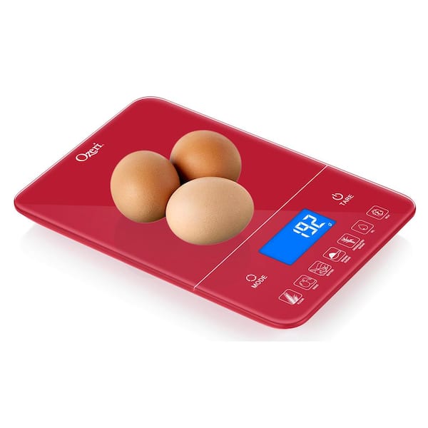 Ozeri Touch III 22 lbs (10 kg) Baker's Kitchen Scale with Calorie Counter,  in Tempered Glass