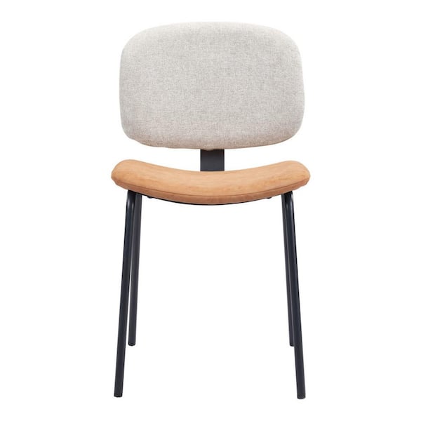 HomeRoots Black King Louis Back Side Chair (Set of 2)
