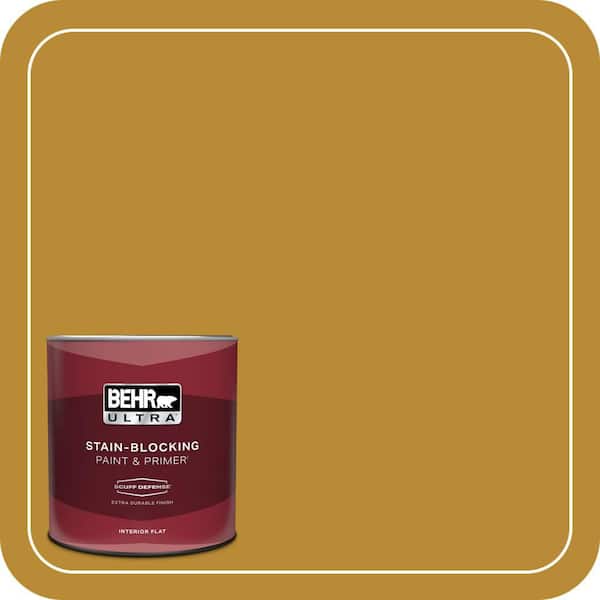 BEHR ULTRA 1 qt. #S-H-340 Treasures Extra Durable Flat Interior Paint & Primer