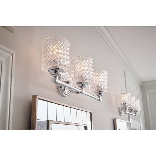HINKLEY Elle 24.0 in. 3 Light Chrome Vanity Light