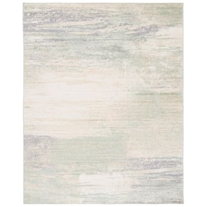 Adirondack 9 ft. x 12 ft. Ivory/Sage Abstract Area Rug