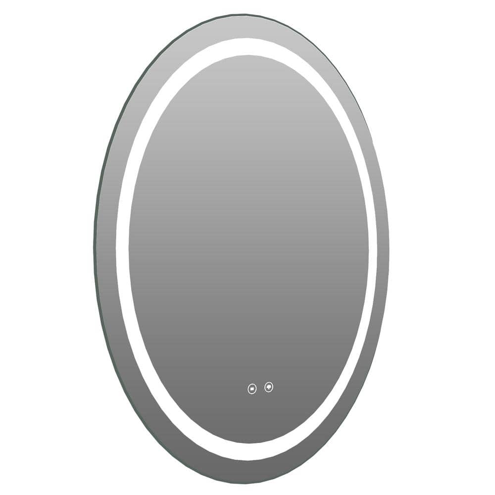 24 in. W x 32 in. H Rectangular Framed Wall Mounted Mordern Bathroom Vanity Mirror with LED Light price history on PriceWatchPro