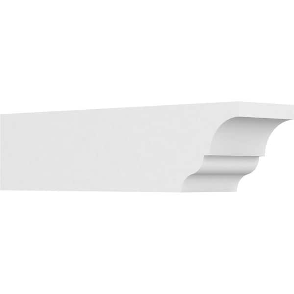 Ekena Millwork 6 in. x 6 in. x 24 in. Asheboro PVC Rafter Tail Brace