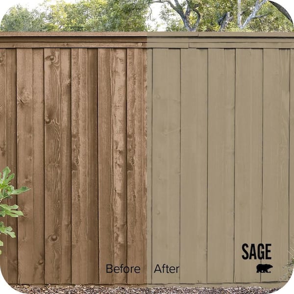 5 gal. #SC-151 Sage Solid Color House and Fence Exterior Wood Stain