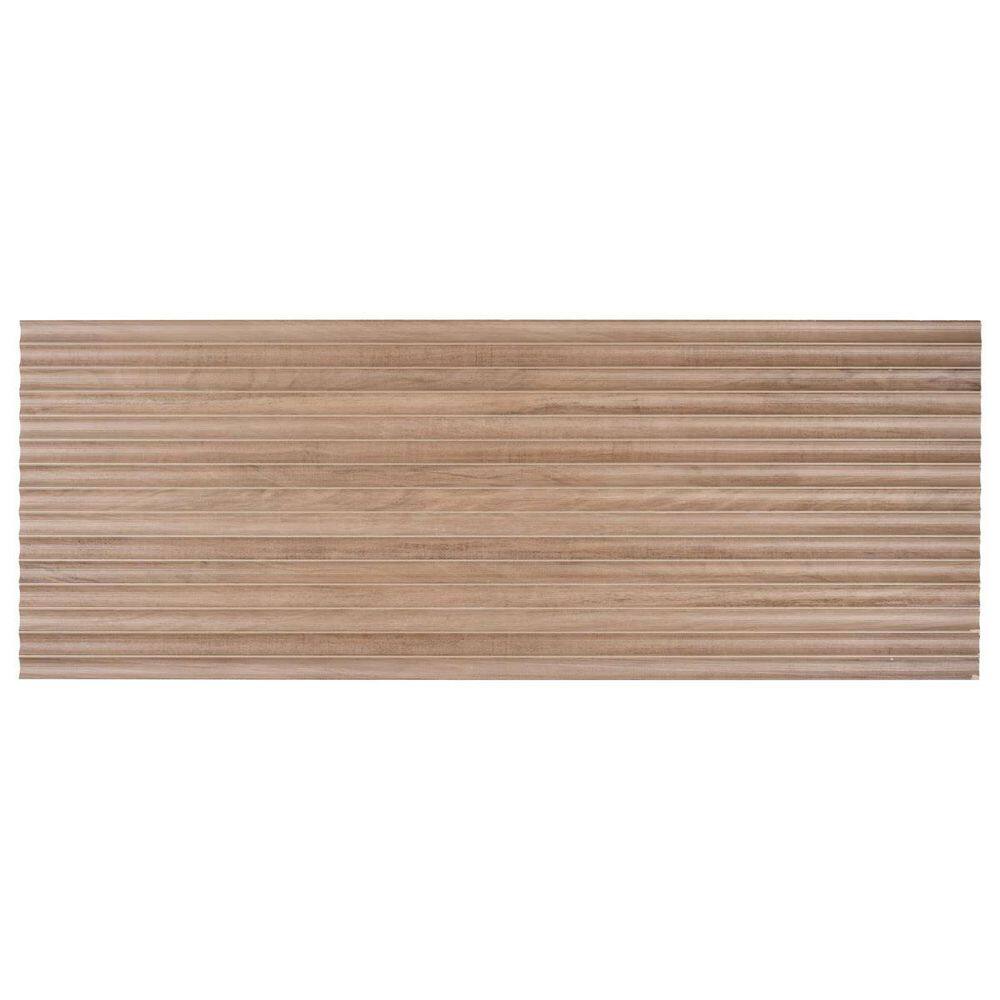 Forma Chestnut Brown 6 in. x 0.52 in. Fluted Wood Look Matte Ceramic Wall Tile Sample price history on PriceWatchPro
