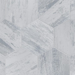 Cassis Hex White 8-5/8 in. x 9-7/8 in. Porcelain Floor and Wall Tile (11.5 sq. ft./Case)