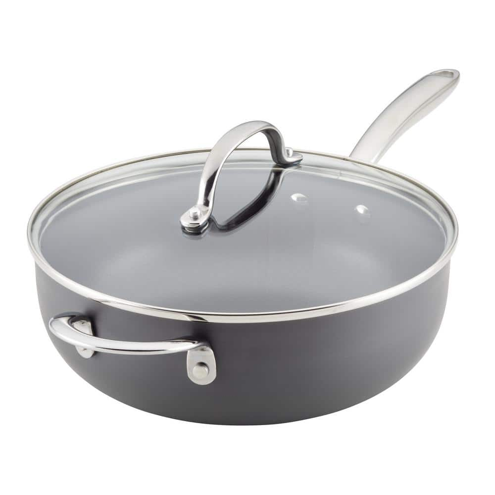 Ryori Stainless Steel Saucepan - 4 Quart, Tri-Ply, Aluminum Core, Oven  Safe, Professional Grade Non-Stick Cooking Pot with Lid - Polished  Stainless