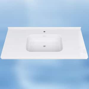 Zeafive Foia 36 in.W x 22 in.D Solid Surface Rectangular Single