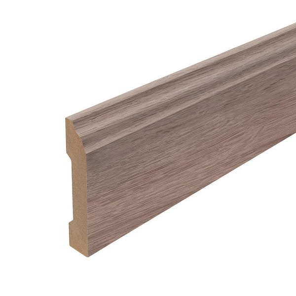 PERFORMANCE ACCESSORIES Café Au Lait 0.62 in. T x 3.3 in. W x 94.5 in. L Textured Wood Look Laminate Moulding/Trim Base Molding