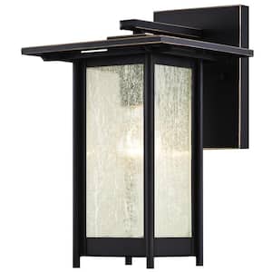 Clarissa Oil-Rubbed Bronze with Highlights Outdoor Wall Lantern Sconce