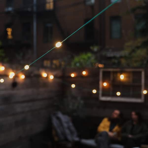 Ballade adjektiv fælde MPOWERD Luci 18 ft. Solar Outdoor String Light Warm White LED with 100  Lumens, Mobile Charging, Lasts 20-Hours 1030003001002 - The Home Depot