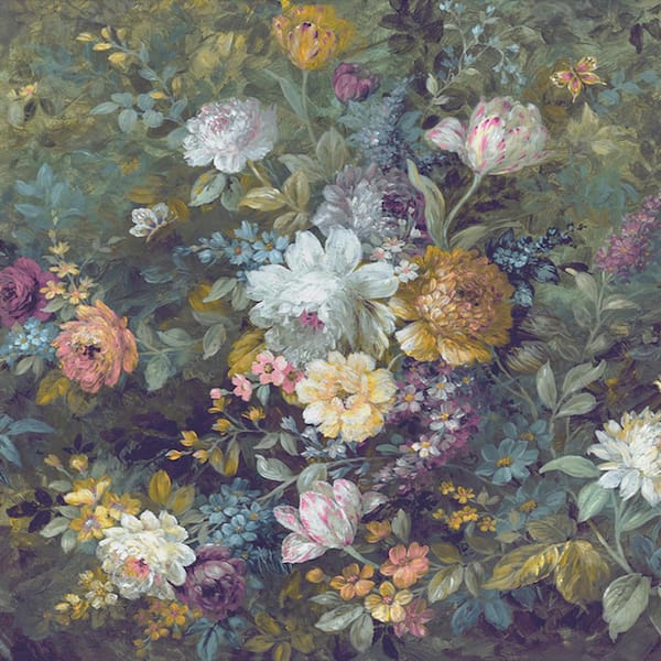 Laura Ashley Mathilde Multi Mural (118.11 in. by 110.24 in.)