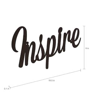 "Inspire" Metal Cutout Sign