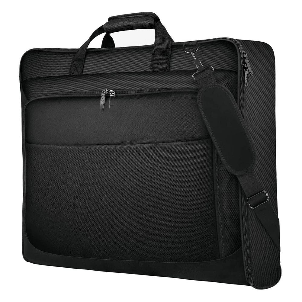47 in. Black Waterproof Wrinkle‑Free Multi‑Pocket Travel Garment Bag with Shoulder Strap for Business Suits Storage price history on PriceWatchPro