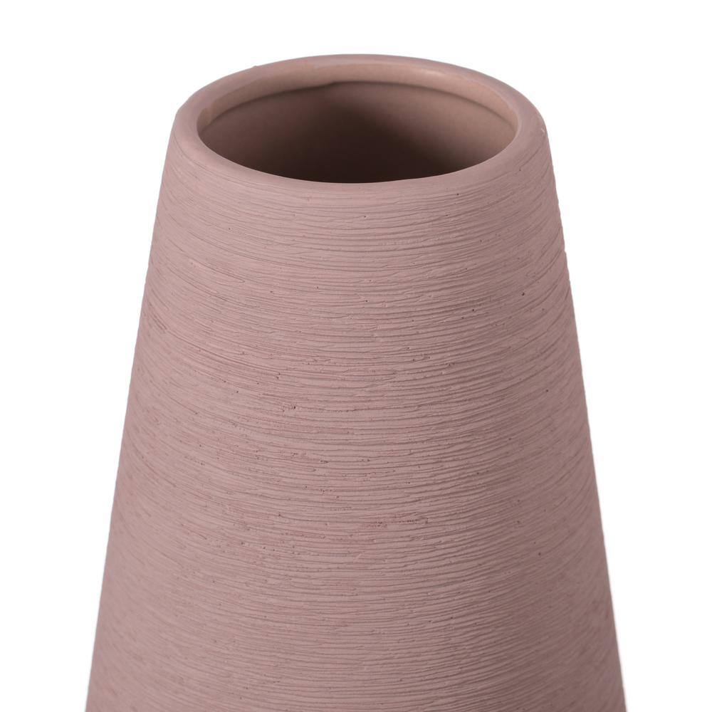 Elegant White Ceramic Decorative Table Vase Set - 15"