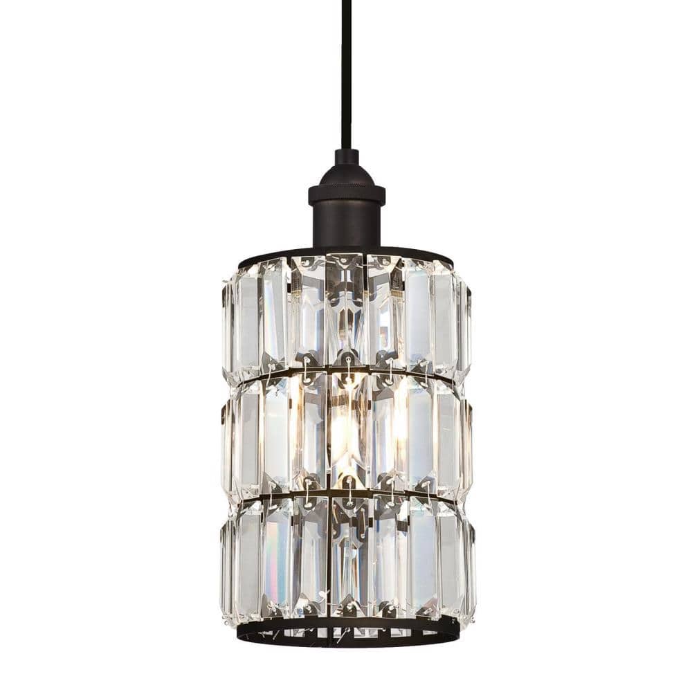 Sophie Oil Rubbed Bronze Crystal Mini Pendant Light