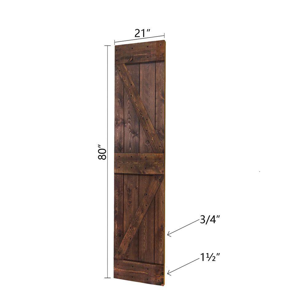 Kona Coffee Solid Spruce Bi-Fold Door with Smooth Finish