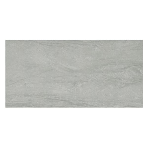 Hillside Gray 12 in. x 24 in. Matte Porcelain Stone Look Floor and Wall Tile (16 sq. ft./Case) Hillside Gray 12 in. x 24 in. Matte Porcelain Stone Look Floor and Wall Tile (16 sq. ft./Case)