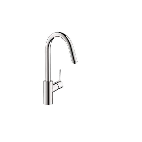 Hansgrohe Talis S² Single-Handle Pull Down Sprayer Kitchen Faucet with QuickClean in Chrome