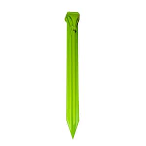 9 in. Safety Green Utility Stakes (15-Pack)