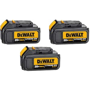20V MAX Premium Lithium-Ion 3.0Ah Battery Pack (3-Pack)