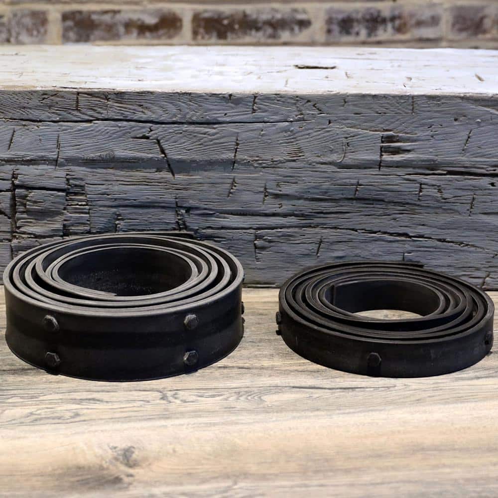 Flexible Black Iron Beam Strap with Bolts for Faux Wood Beams
