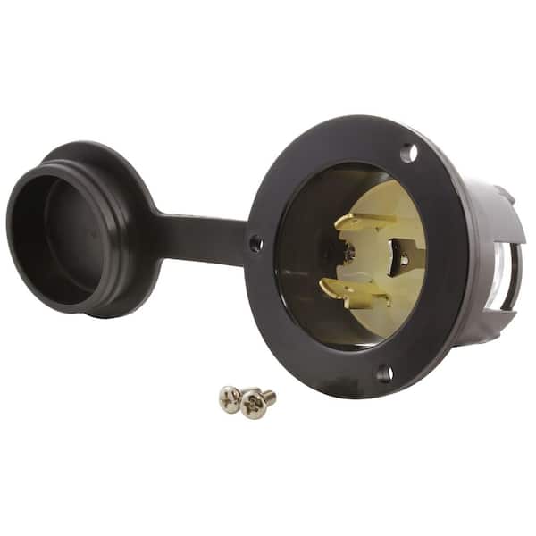 20A 277V L7-20P Power Input Inlet UL and C-UL Listed with Weather Cover