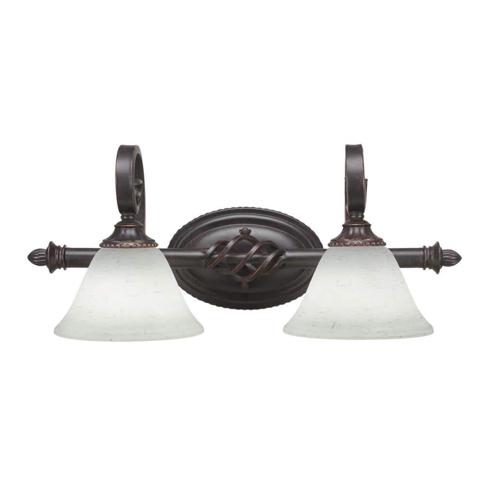 Bridgewater 20.75 in. 2-Light Dark Granite Vanity Light