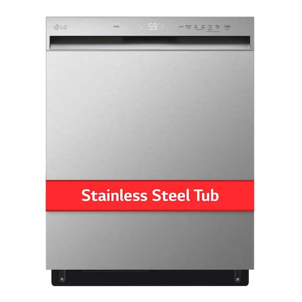 LG 24 in. in Stainless Steel Front Control Dishwasher