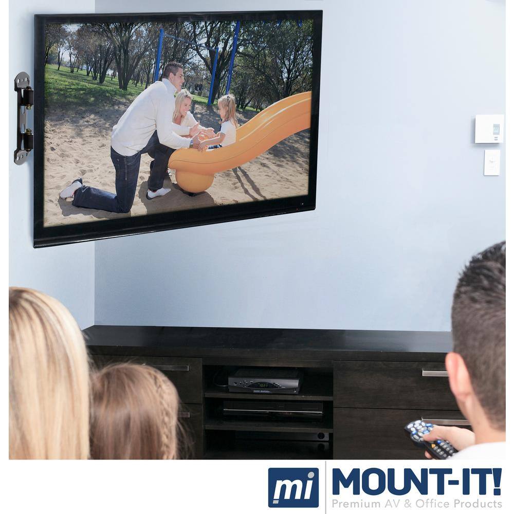 CornerFlex Full-Motion Dual Arm TV Wall Mount Bracket, 32"-55", 66 lbs Capacity