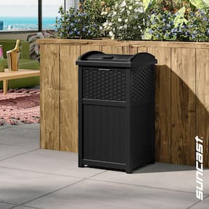 Wakeman Portable Trash Bag Holder Stand with Lid and Bags 75