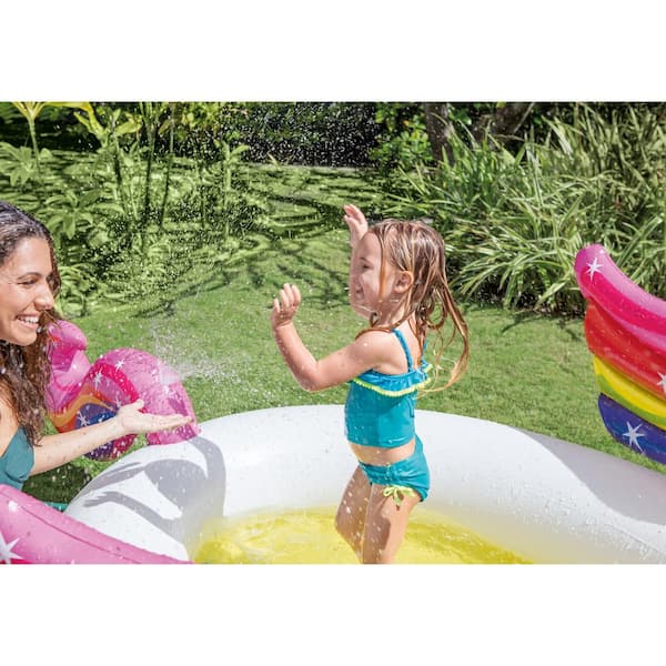 Intex unicorn 2024 spray pool