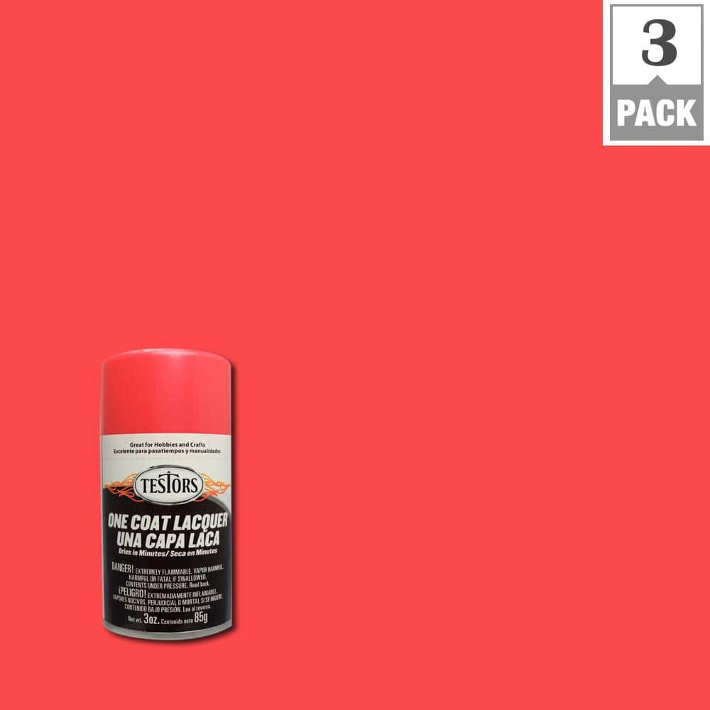 Testors 3 oz. Electric Pink Lacquer Spray Paint (3-Pack) 1841MT - The Home  Depot