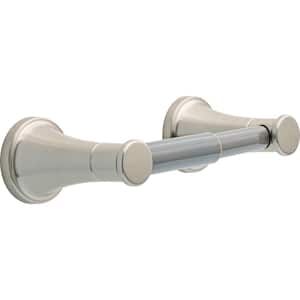 Casara Wall Mount Spring-Loaded Toilet Paper Holder Bath Hardware Accessory in Brushed Nickel
