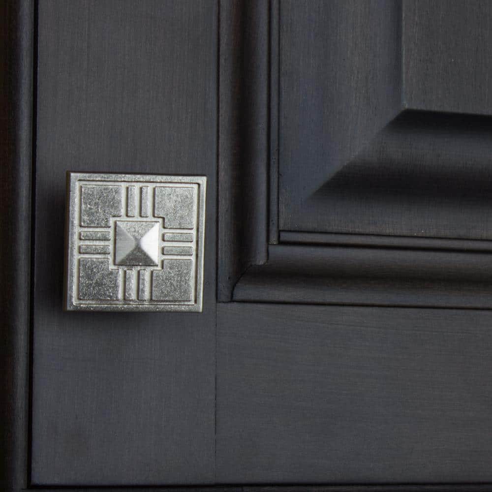 Satin Nickel Square Modern Cabinet Knob Multipack