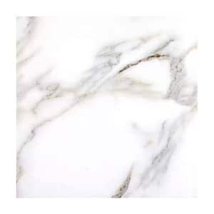 Tuscan Designs Calacatta Gold Square 8 in. x 8 in. Marble Look Glass Wall Tile (0.444 Sq. Ft./Piece)