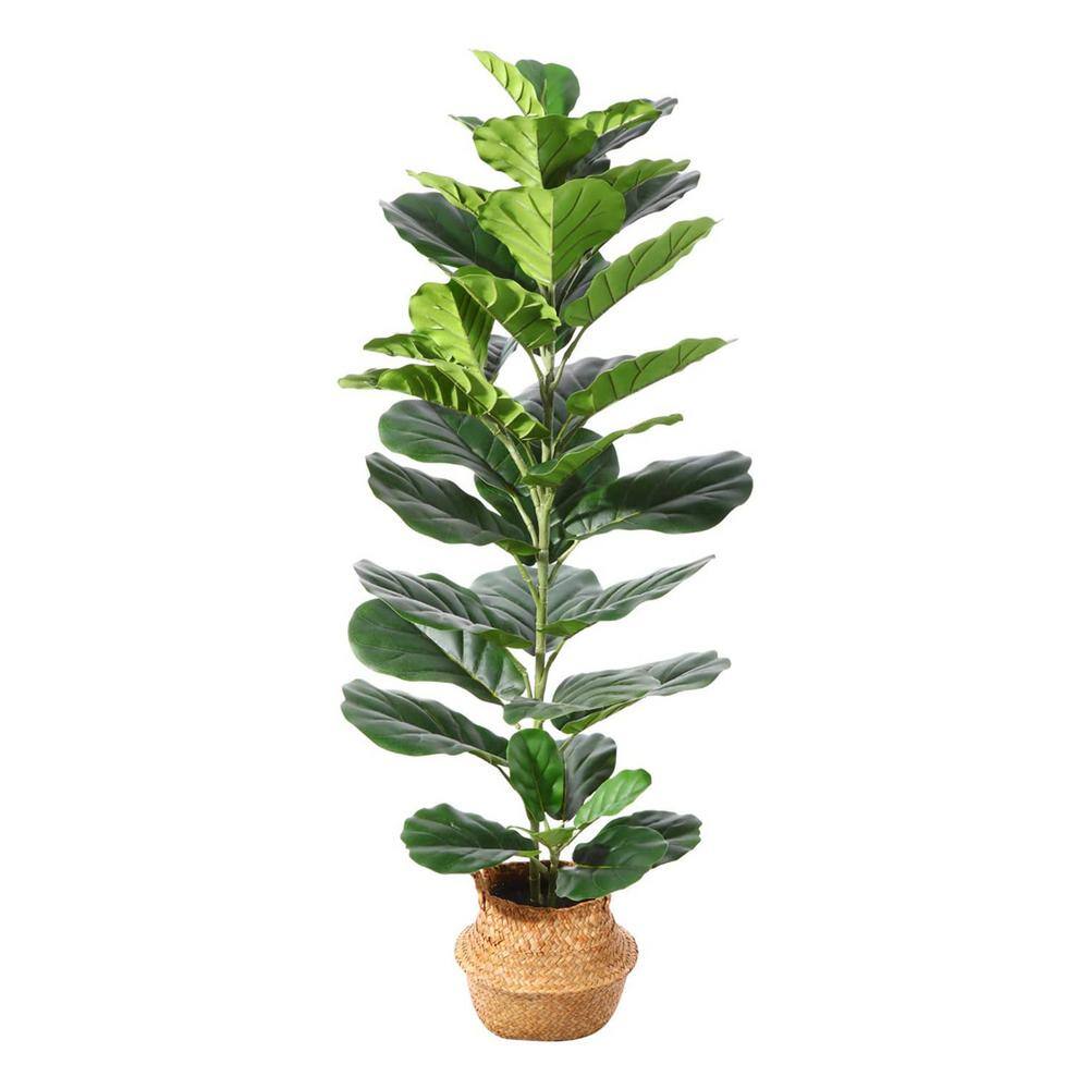 Cubilan 49 Inch Green Artificial Fiddle Leaf Fig Plants MFSB01 The