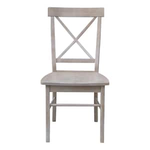 Alexa Weathered Taupe Gray Dining Chair (Set of 2)