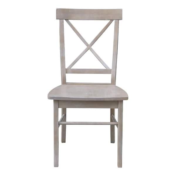 Weathered grey 2025 dining chairs