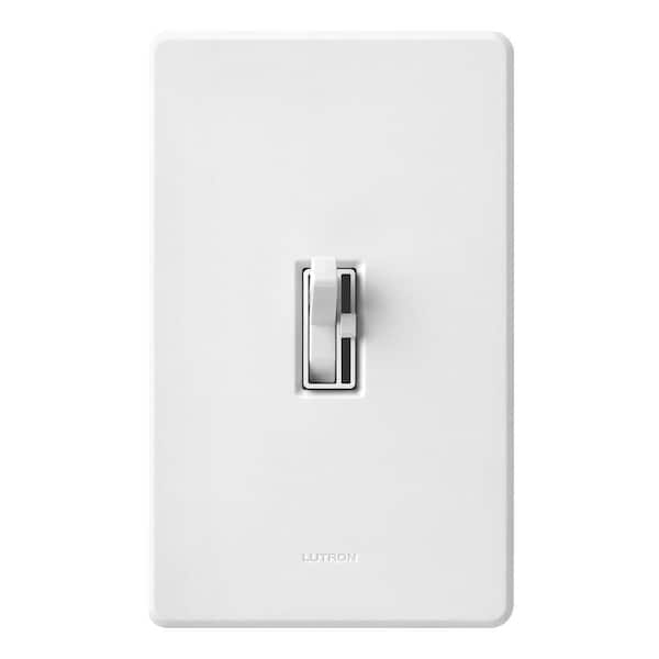 Lutron Toggler Dimmer Switch, 1000-Watt Incandescent/3-Way, White (TG-103PH-WH)